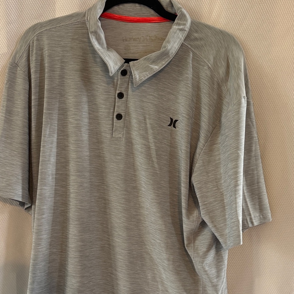 Hurley Light Gray Men's Polo Shirt